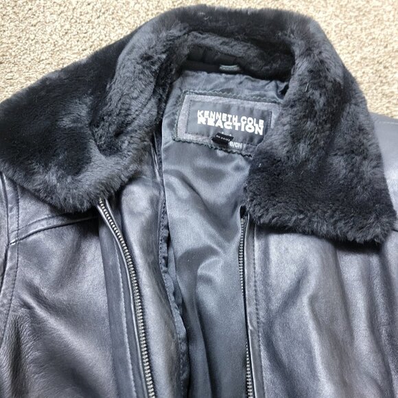 Kenneth Cole Reaction Lambskin Leather Jacket, RN 54163 - Picture 5 of 11